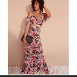For Love & Lemons Cadence Floral Maxi Dress